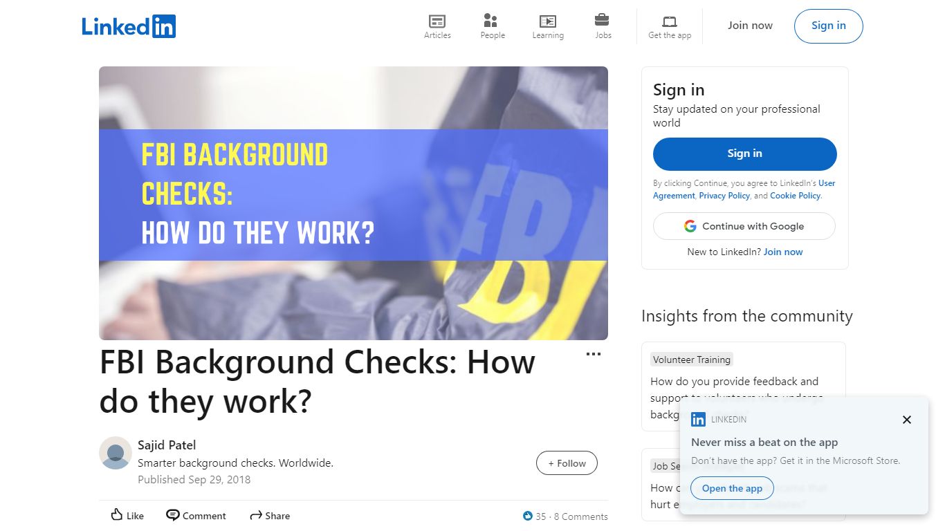 FBI Background Checks: How do they work? - LinkedIn